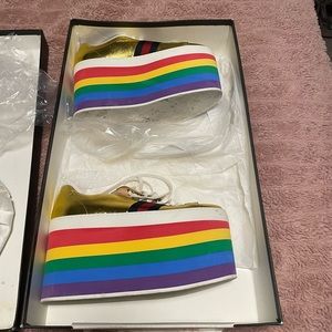 Gucci Rainbow Platforms 2018